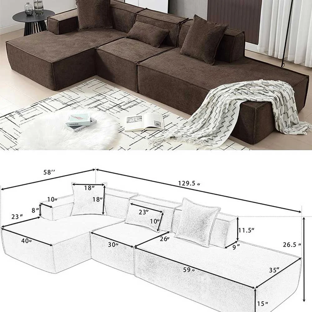 Modular Compressible Foam Sofa (1)
