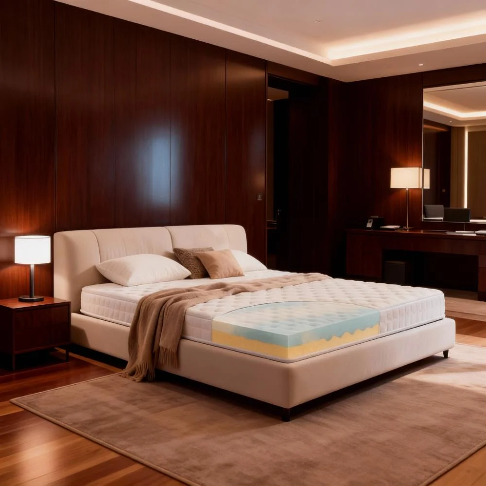 Taoform Wave Pattern Gel Memory Foam Mattress For Hotel