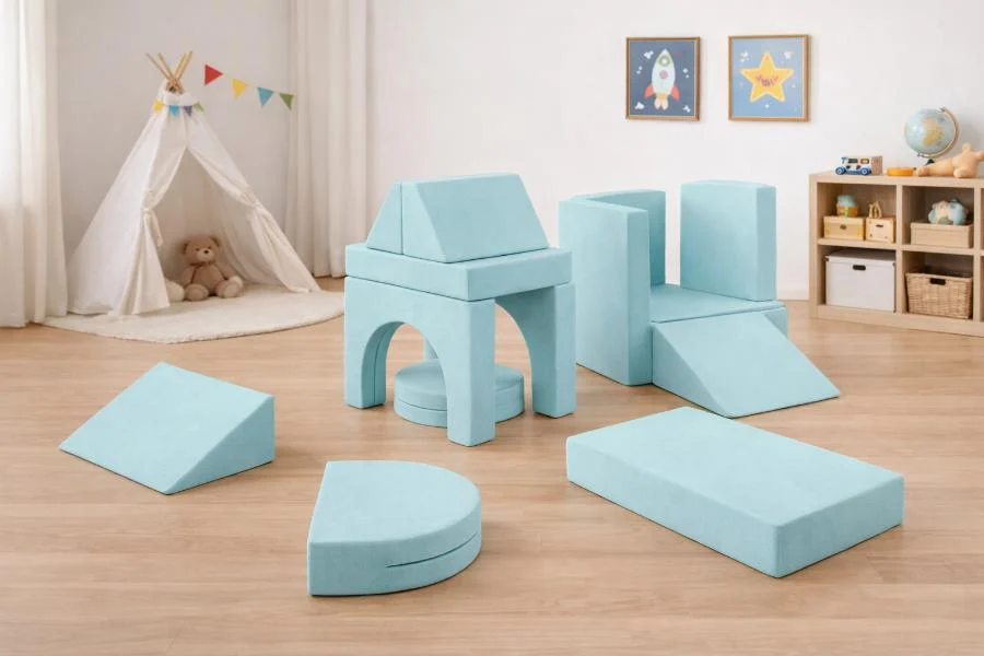 Kisd Play Foam Sofa Blue