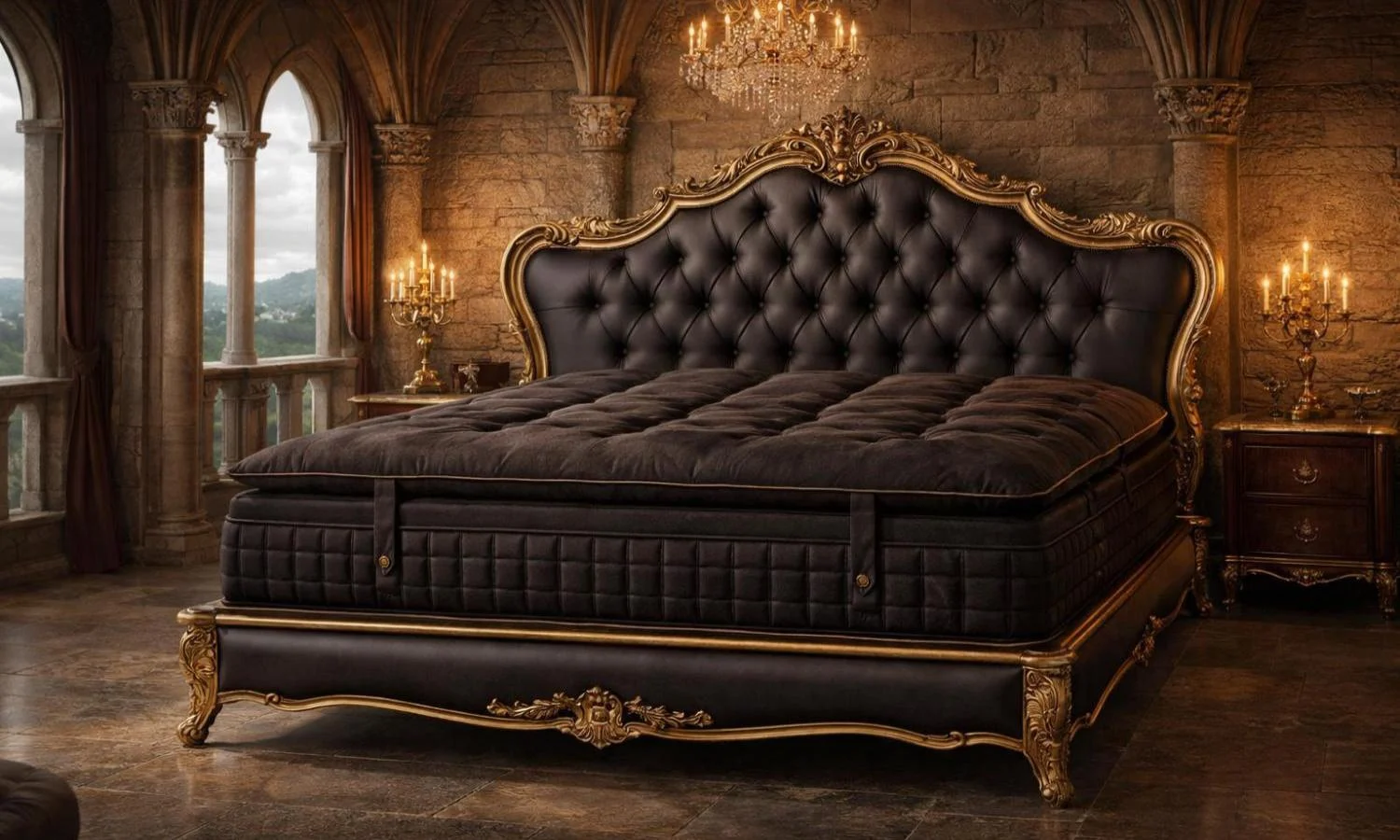 Mattress Black Europe Style