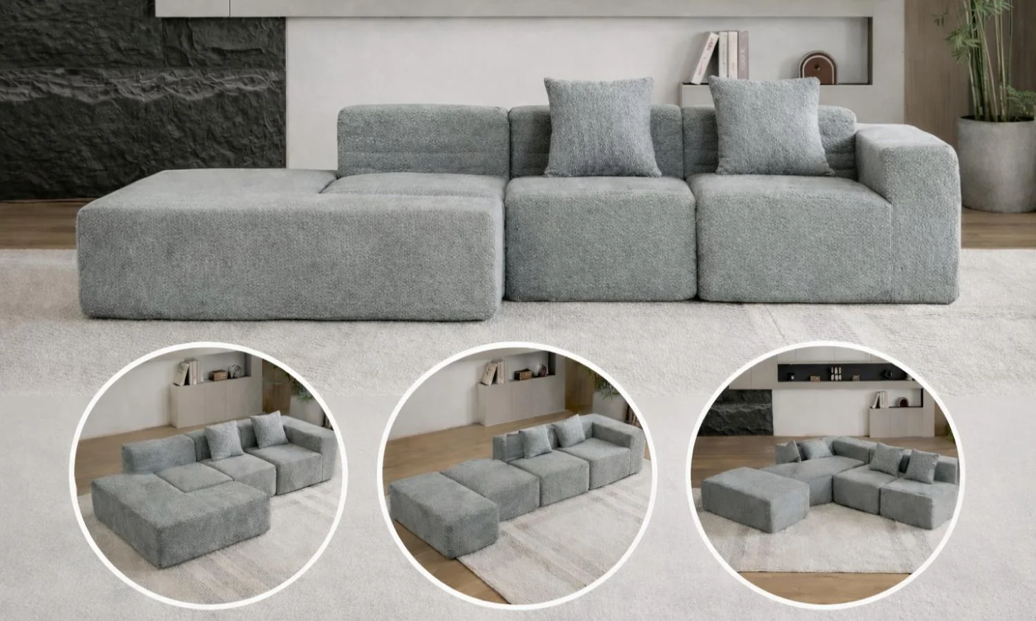 Taoform Compressible Modular Sofa For Small Apartment